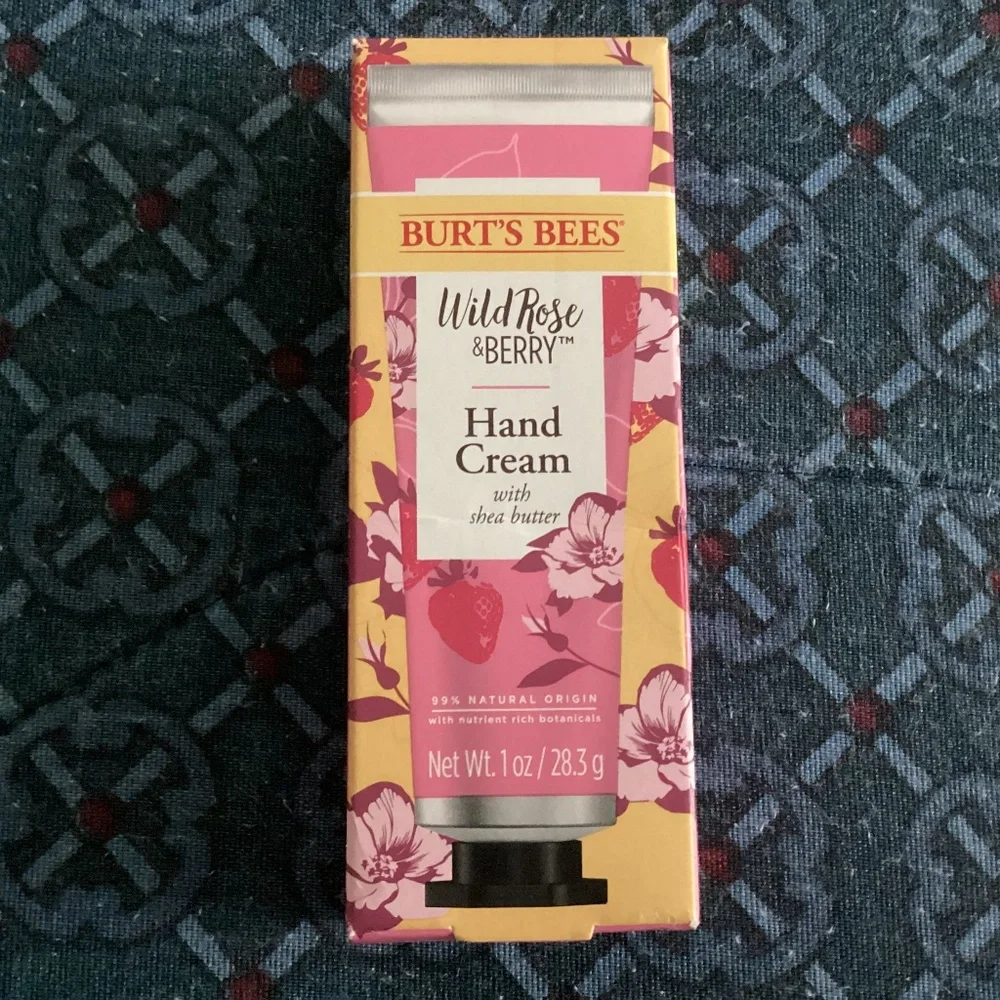 Burt’s Bees Wild Rose & Berry Hand Cream with Shea Butter 1 oz/28.3 g